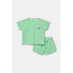 Setje in badstof 922 groene stre