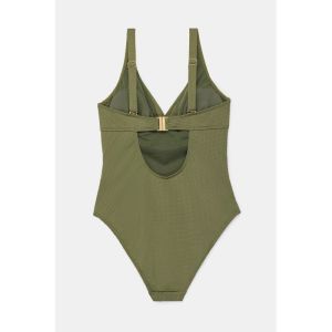 Dames badpak 788 kaki groen