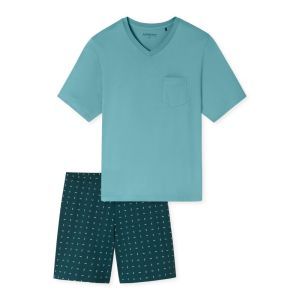 Herenpyjama, korte mouwen 708 mint