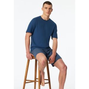 Herenpyjama, korte mouwen 815 navy