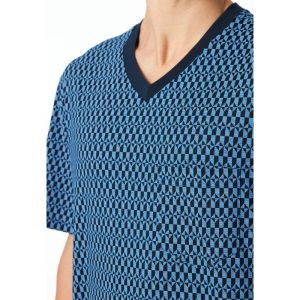 Herenpyjama, korte mouwen 800 blau