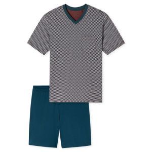 Herenpyjama korte mouwen 500 rot