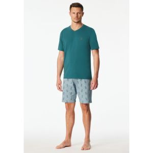 Herenpyjama korte mouwen 700 grün