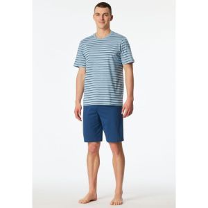 Herenpyjama korte mouwen 838 pacific blu