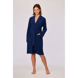 Dames badjas 873 donkerblauw