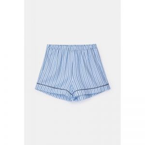 Damespyjama doorknoop 991 streep blau