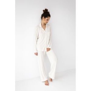 Pyjama Amani lange mouwen beige
