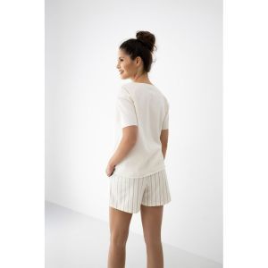 Pyjama Jemma korte mouwen wit