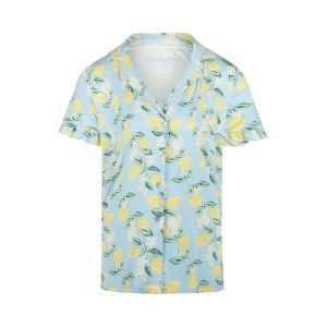 Damespyjama doorknoop Light blue