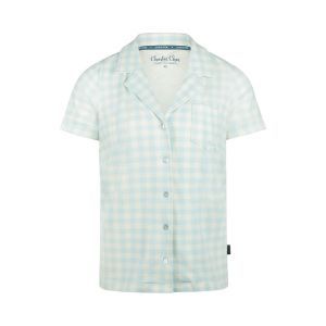 Damespyjama doorknoop Light blue