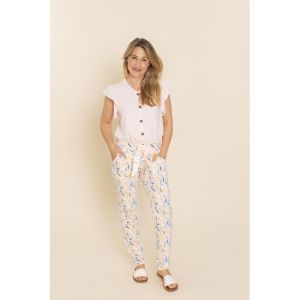 Damespyjama korte mouwen LIght peach