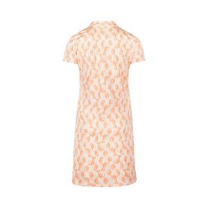 Women sleepdress with collar Light peach