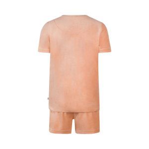 Women velours short set Peach