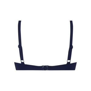 Bikini top plunge padded 1640 ink blue