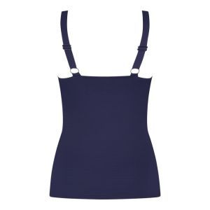 Tankini top v-neck padded 1640 ink blue