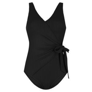 Swimsuit v-neck padded 090 black