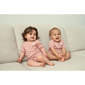 Feetje pyjama korte mouwen Mauve
