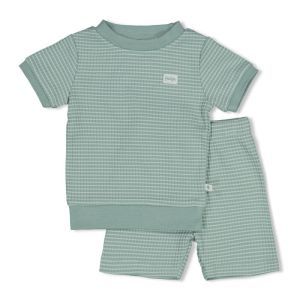 Feetje pyjama korte mouwen Zeegroen
