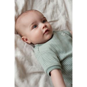 Feetje pyjama korte mouwen Zeegroen