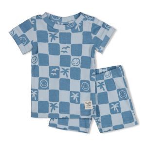 Feetje pyjama met korte mouwen Blauw