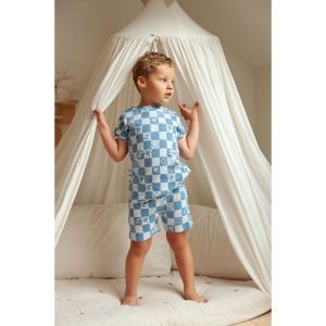 Feetje pyjama met korte mouwen Blauw