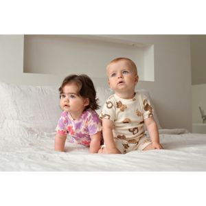 Feetje pyjama met korte mouwen Offwhite 