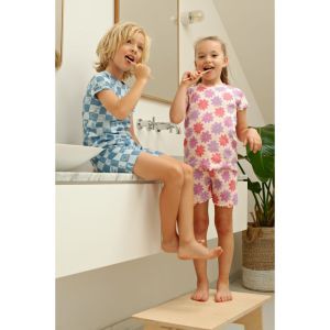 Feetje pyjama met korte mouwen Lila