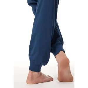 Herenpyjama lange mouwen 800 blauw