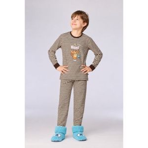 Pantoffels met oogjes 824 blauw