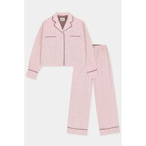 Woody & Kirilove pyjama 968 roze bollet