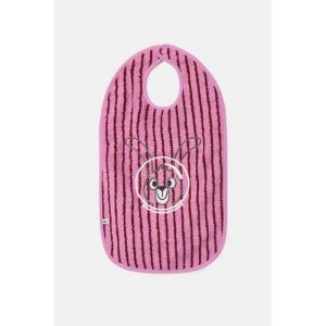 Slabbetje 30x45cm 901 roze streep