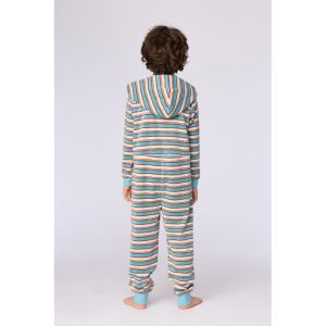 Unisex onesie in velours 920 multicolor