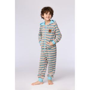 Unisex onesie in velours 920 multicolor
