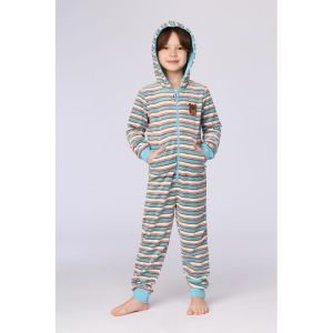 Unisex onesie in velours 920 multicolor