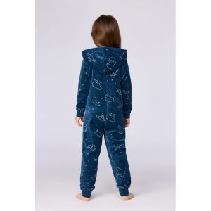 Unisex onesie in velours 924 galaxy prin
