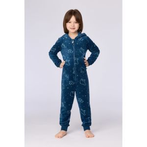 Unisex onesie in velours 924 galaxy prin
