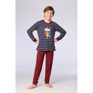 Jongenspyjama lange mouwen 903 donkerblauw