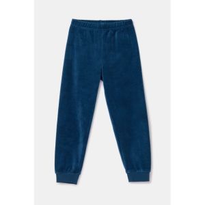 Jongenspyjama in velours 921 donkerblauw