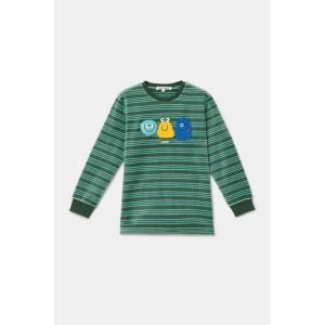 Jongenspyjama in velours 922 groene stre