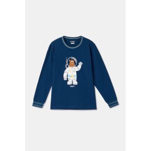 Jongenspyjama lange mouwen 881 donkerblauw