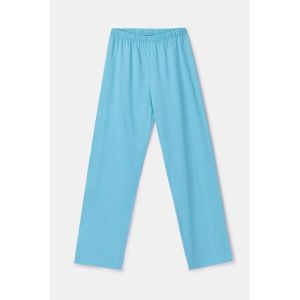 Damespyjama lange mouwen 904 blauwe stre