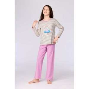 Meisjespyjama lange mouwen 906 multicolor