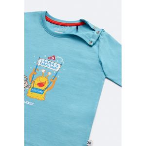 Baby jongenspyjama lange mouw 824 blauw