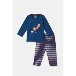 Baby jongenspyjama lange mouw 881 donkerblauw