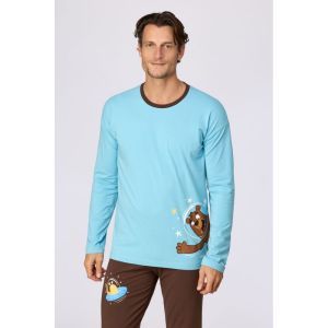Herenpyjama met lange mouwen 824 blauw