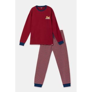 Herenpyjama lange mouwen 471 bordeaux