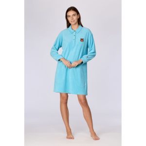 Slaapkleedje in velours 824 blauw