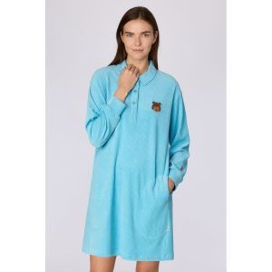 Slaapkleedje in velours 824 blauw