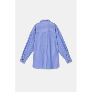 Damespyjama 951 blauwe stre