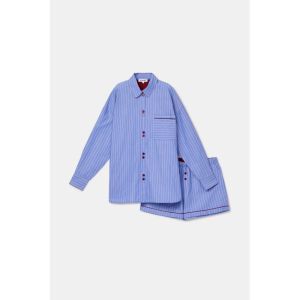 Damespyjama 951 blauwe stre